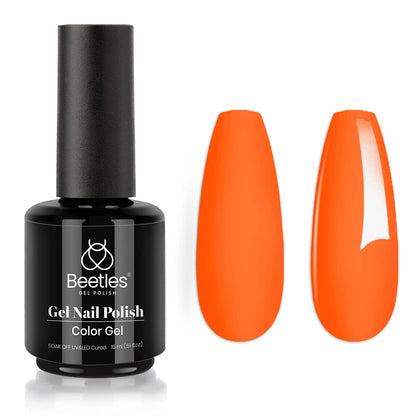 Beetles Gel Nail Polish, 1 Pcs 15ml White Color Soak Off Gel Polish Nail Art Manicure Salon DIY Gel Nail Design Decoration at Home Nail Lamp Needed Nails Minicure Kit Gift