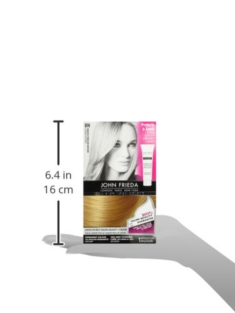 Precision Foam Colour, Medium Natural Blonde 8N, Full-Coverage Hair Color Kit, Anti-Fade Gray Coverage, Deep Color Saturation Hair Dye, 1 Application