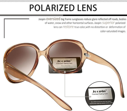 Oversized Sunglasses Womens Trendy Polarized Large Driving Sun Glasses Ladies UV Protective Big Sunnies Shades
