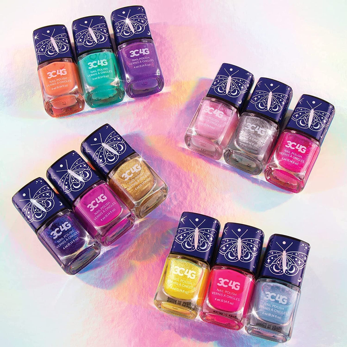 - Celestial 12-Pack Nail Polish Tower - Nail Polish Set for Girls and Teens - Includes 12 Vibrant Colors - Non-Toxic Nail Polish for Kids - Ages 8+