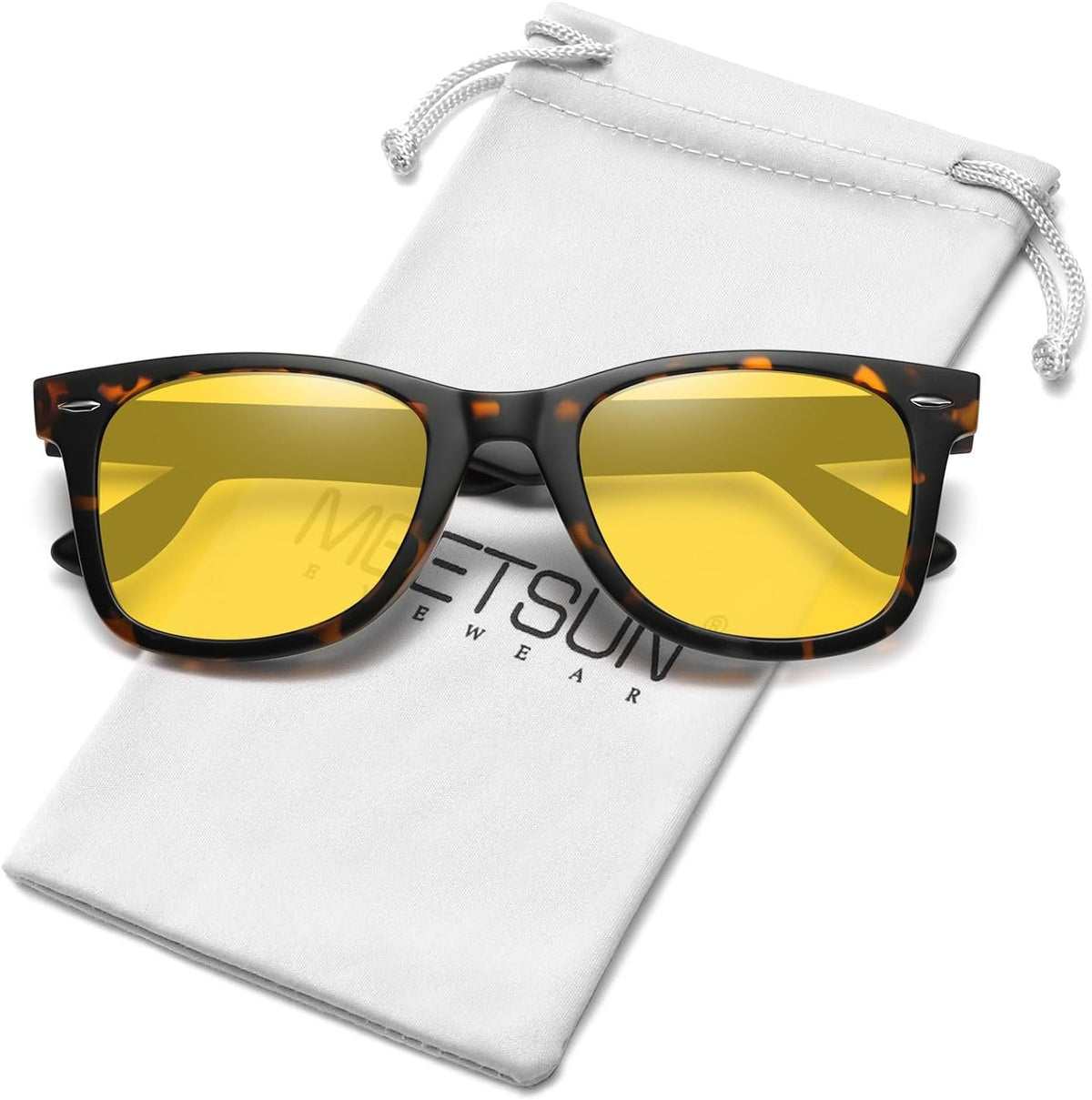 Polarized Sunglasses for Women Men Classic Retro Square Frame Driving Trendy Sun Glasses UV Protection