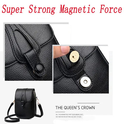 2023 New High Quality High-capacity Women's Fashion Shoulder Bag Genuine Leather Cross Body Shoulder Bags Retro Style Handbags Purses Mobile Phone Bag