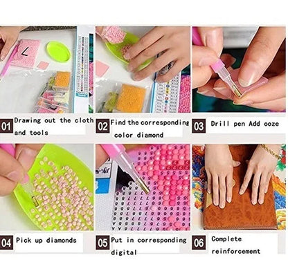 Full Dimond 100% 5D DIY Diamond Painting Kit Full Drill Diamond Painting Sets for Adult or Kid,Dragon Diamond Embroidery
