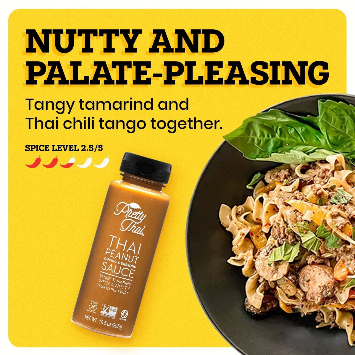 Peanut Sauce, Gluten Free Certified Non-Gmo Vegan Authentic Stir Fry, Dressing, Rice Seasoning, Condiment & Dipping Sauce, 100% Natural