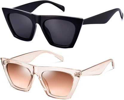 Square Cat Eye Sunglasses for Women Trendy Style Model-SHINE