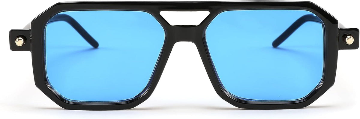 Vintage Square 70S Flat Aviator Sunglasses Women Men Classic Retro Stylish Frame UV400 Sunglasses B2622