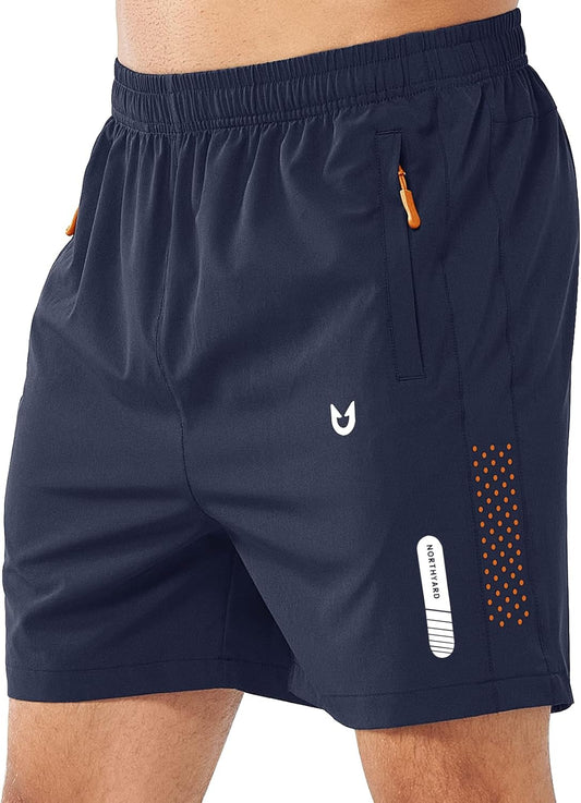 Men'S Athletic Running Shorts Quick Dry Workout Shorts 7"/ 5"/ 9" Lightweight Sports Gym Basketball Shorts Hiking