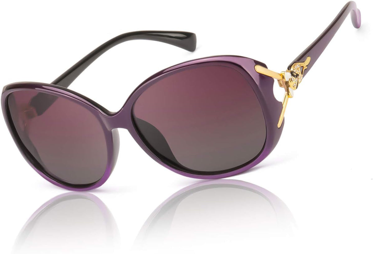 Sunglasses for Women Trendy Polarized Sunglasses Oversized Big Sun Glasses Ladies Shades UV Protection