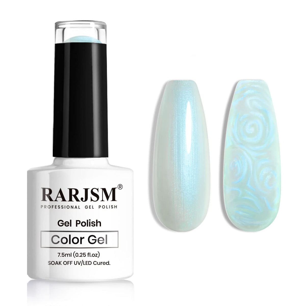 Pearl Gel Nail Polish, Glitter Drawing Gel Polish Shimmer Mermaid Nail Gel Soak Off UV Gel for Salon Home DIY Manicure Use