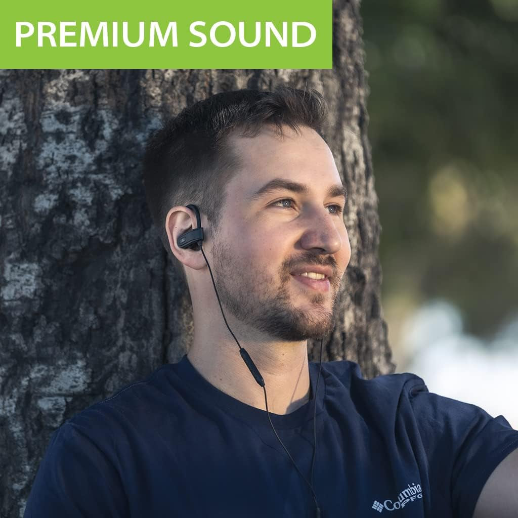 L171 - Lightning Wired Earbuds with Microphone & In-Line Volume Control, Compatible with Older Iphone 11, 12, 13, 14 Models, Mfi Certified Headphones with Ear Hook for Running & Sports