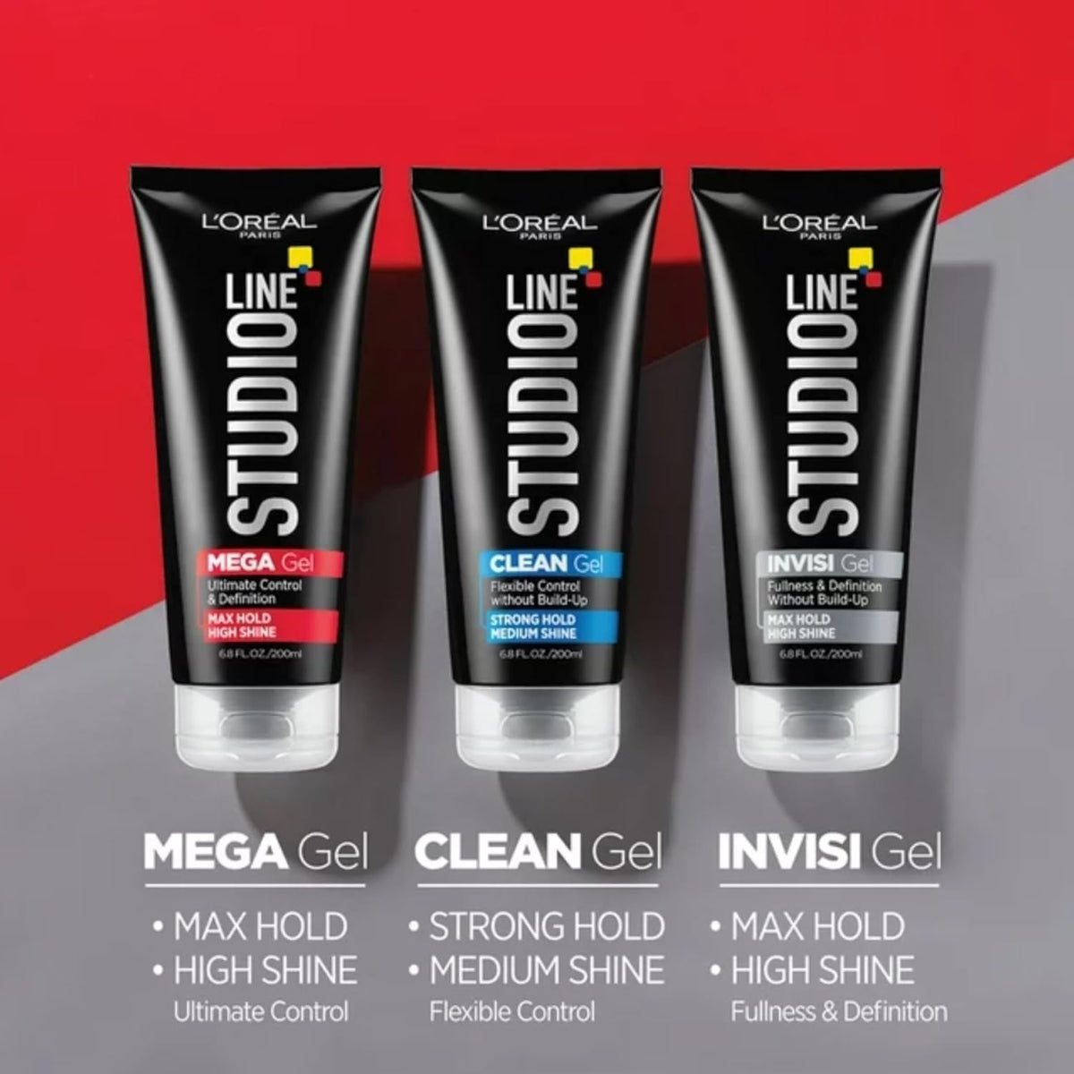 Studio Line Head Lock Mega Hard Hold Gel 6.8 Oz (Pack of 3)