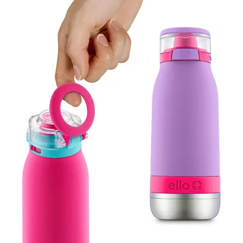 Ello Emma 14 Oz. Stainless Steel Water Bottle, 2 Pack, Choose Color