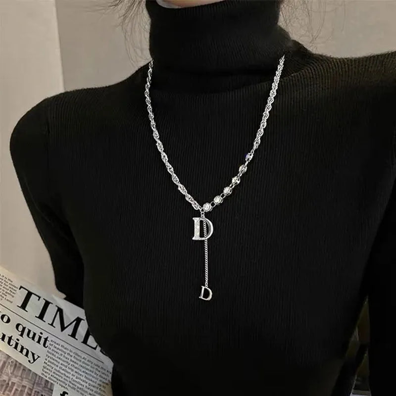 Fashion Luxury Jewelry Micro-inlaid Zircon Exquisite Necklace Bracelet Temperament Feminine Jewelry Accessories