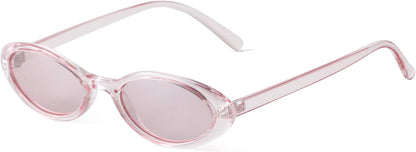 Trendy Oval Sunglasses Women 90’s Vintage Sun Glasses Fashion Tinted Glasses UV400 Protection