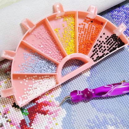 5D DIY Diamond Painting Tool Funnel Design Plastic Tray Diamond Embroidery Accessories Diamond Cross Stitch Tool Sets Bead Sorti