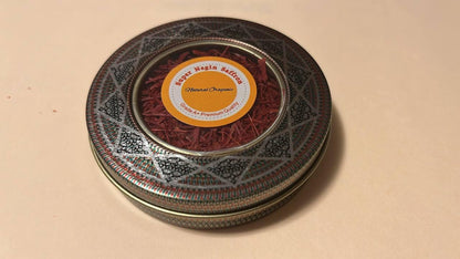 SAFFRON - חוטי זעפרן לבישול, מזעפרן טהור, זעפרן ספרדי אורגני טהור, תבלין זעפרן טרי, (2 גרם | 0.07 אונקיה)