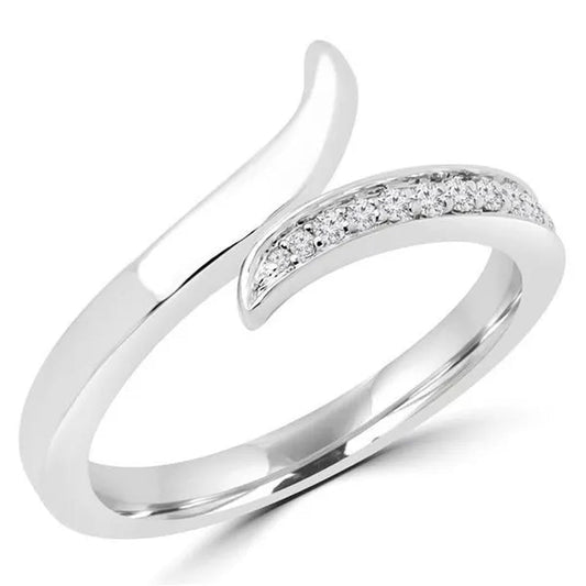 Majesty Diamonds MDR170071 0.125 CTW Round Diamond Eternity Wedding Band in 14K