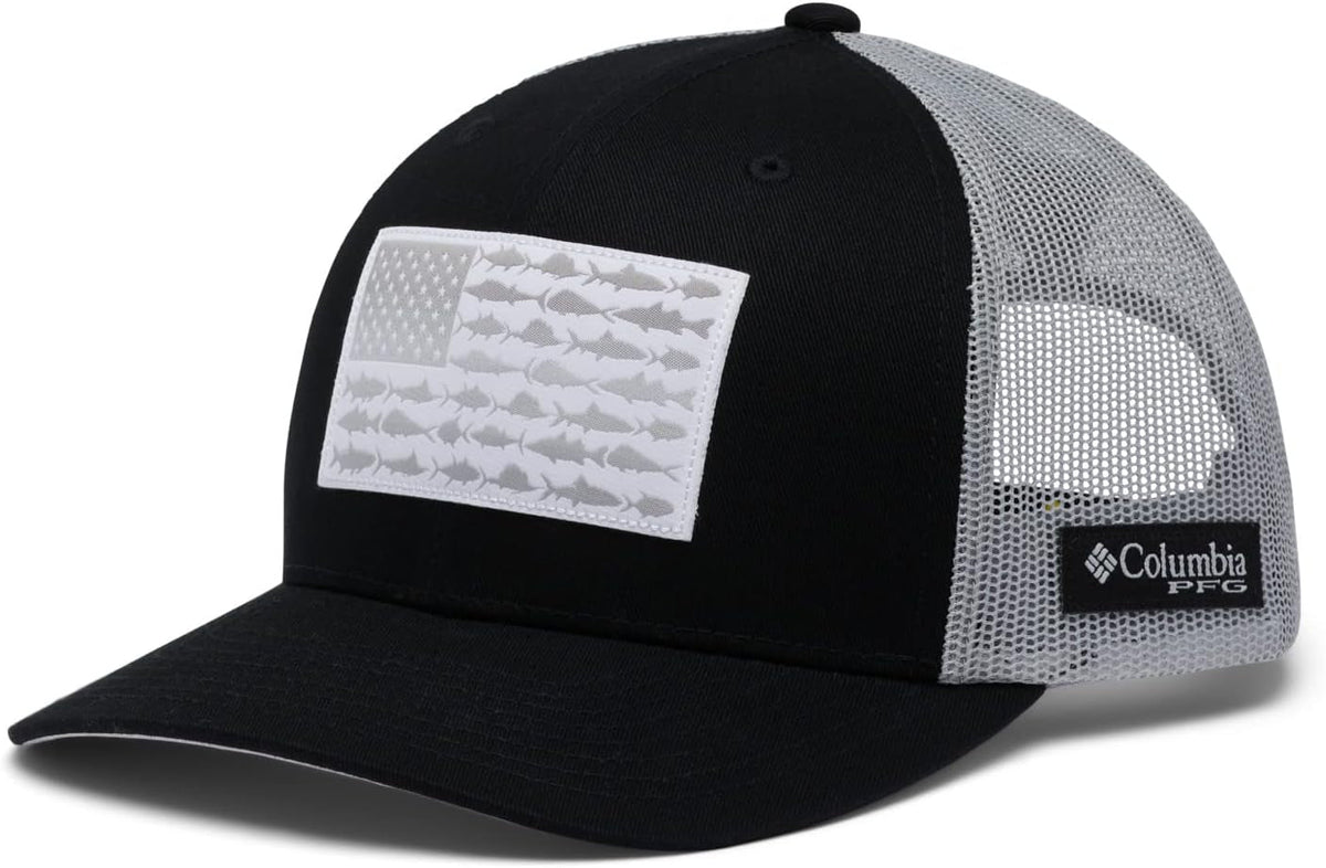Unisex-Adult Pfg Fish Flag Mesh Snap Back