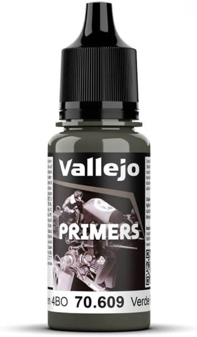 '- Surface Primer Color | Russian Green 4BO 18 Ml. (0.6 Fl.Oz.) | Matte Finish and Fast Drying | Perfect for Airbrushing and Great Adhesion to Figurines and Scale Models