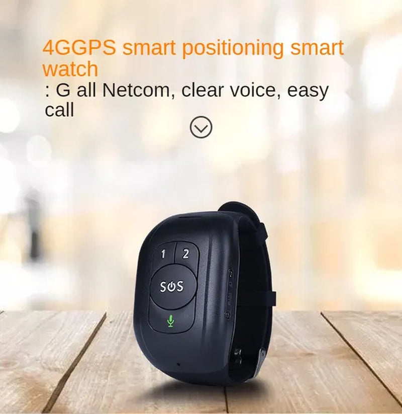 Elderly GPS Positioning Bracelet Waterproof Anti-lost Heart Rate Blood Pressure Body Temperature Dementia Blind Smart Positioning Watch