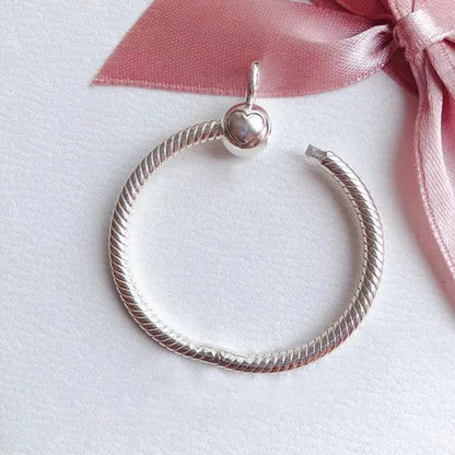 2023 Heart O Pendant 925 Sterling Silver O Pendant fit Original Cable Chain Pendant Necklace DIY Charm Beads Jewelry Anniversary Gift