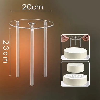 4/6/8/10inch Multi-layer Cake Stand Suspended Gasket Support Frame Round Dessert Support Spacer Piling Bracket Baking Tools