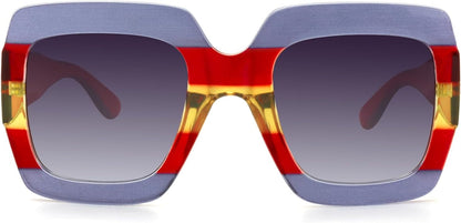 Oversized Square Sunglasses Womens Retro Shades Luxury Big Sun Glasses UV400 Protection S0178