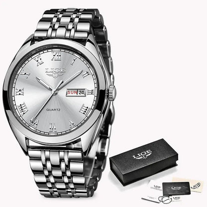 2019 LIGE New Rose Gold Women Watch Business Quartz Watch  Luxury Female Wrist Watch Girl Clock