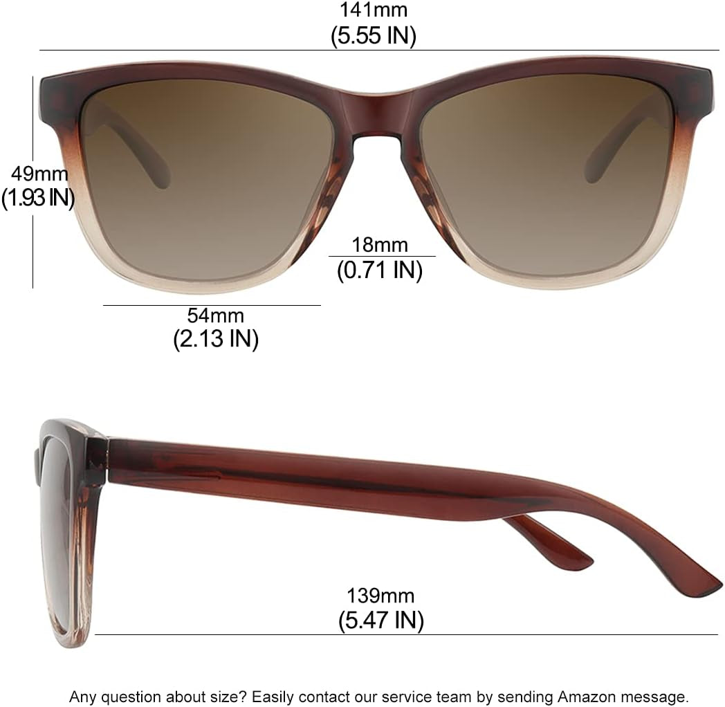 Polarized Sunglasses for Women Men Trendy Classic Retro Designer Style Fashion UV400 Protection