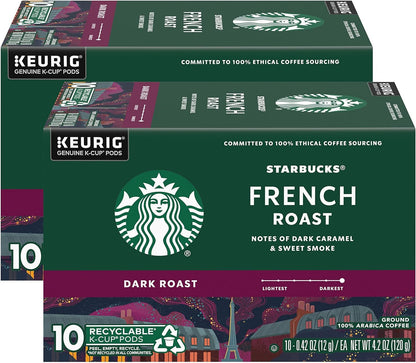 K-Cup Coffee Pods—Medium & Dark Roast Variety Pack for Keurig Brewers—100% Arabica—6 boxes (60 pods total)