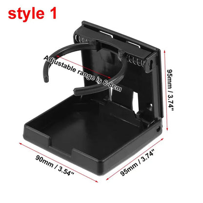 1/2PCS Cup Drink Holder Folding Car Cup Holder Water Bottle Holder Front Cup Holder Stand for Car Boat Truck Yacht SUV RV Van Cup Tray