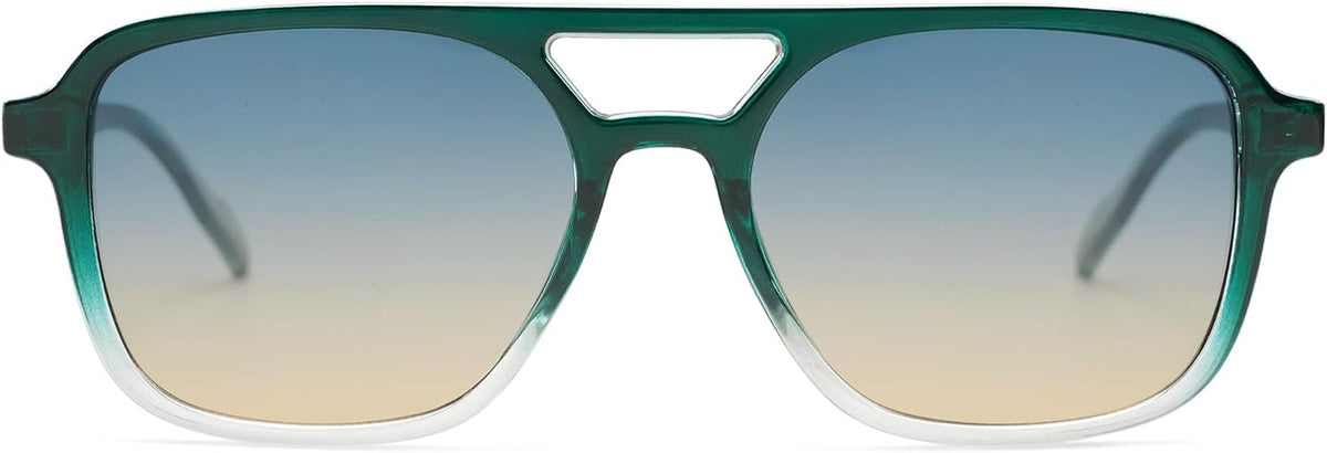 Retro Aviator Sunglasses for Women Men,Trendy Rectangle Womens Mens Shades Sun Glasses SJ2202