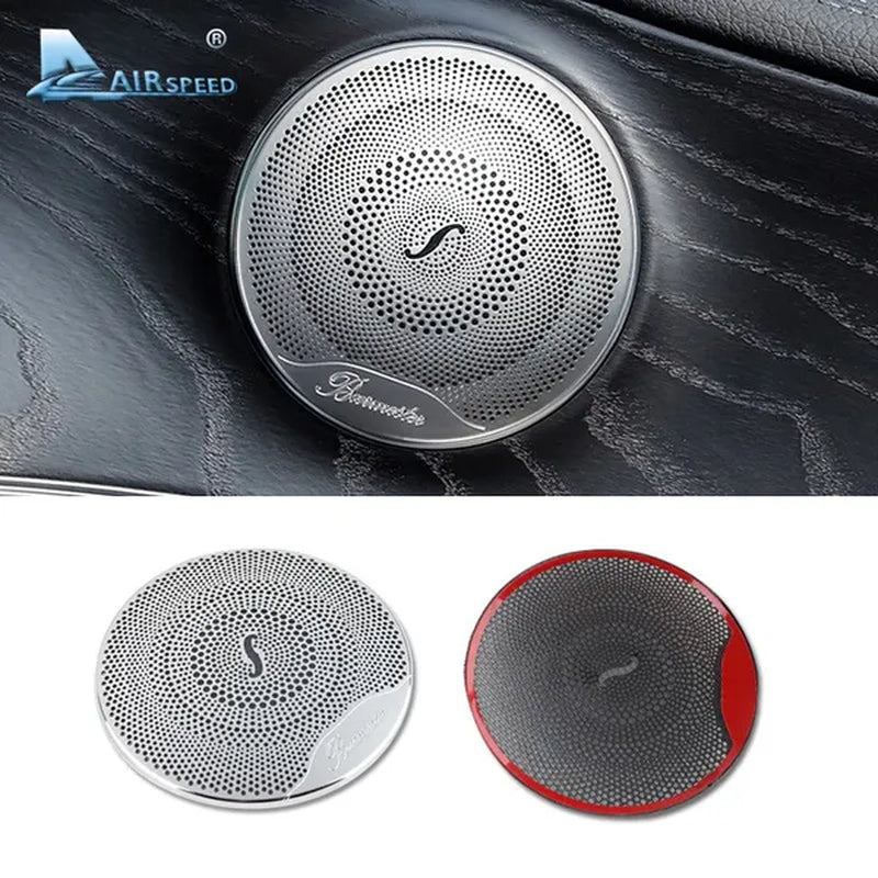 4PCS for Mercedes Benz W205 W213 Glc AMG Accessories for Mercedes GLC Benz W205 W213 Interior Trim Door Audio Speaker Cover