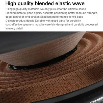 2Pcs 6.5 Inch 90W Full Range Frequency Car Audio Speaker Heavy Mid-Bass Ultra-Thin Modified Speakers