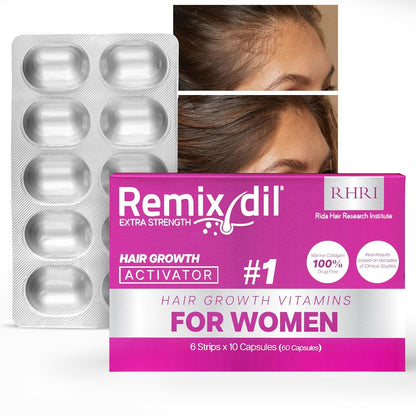 Hair Growth Vitamins for Visibly Thicker & Stronger Hair - Supplements for Hair Loss Treatment and Thinning Hair in Women