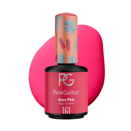 Neon Pink Gel Nail Polish 0.5 oz - Gel Nail Color Ruby Pink - Stunning Pink Nail Gel Polish with a Creamy Finish - Gel Color for Nail Art - UV Polish Made in the Netherlands