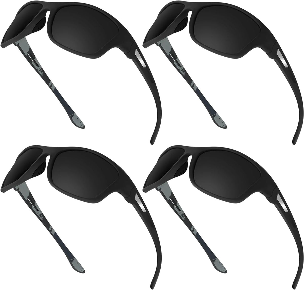 4 Pairs Men Polarized Sunglasses with UV Protection Driving Glasses Sports for Sport Outdoor Activities