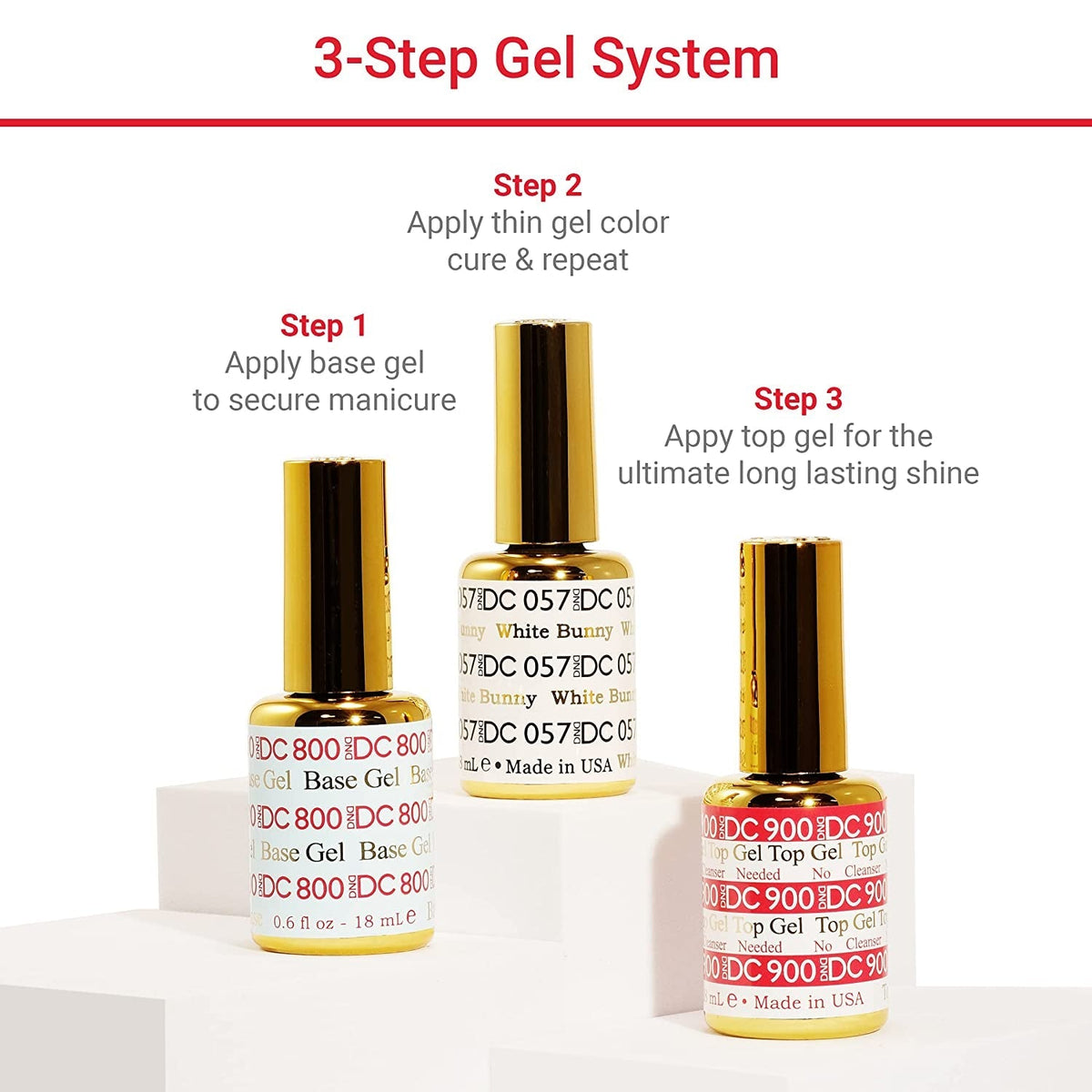 DND Gel Polish Set - 1 each of Green Gel Polish and Green Nail Polish, 326 Nightrider, 0.5 Fl Oz