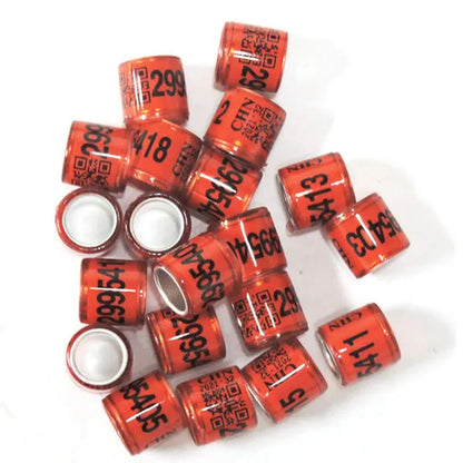 50 Pcs Mixed Color Dove Bands Bird Foot Ring Species Identify Training Rings Pet Bird Label Sign for Pigeon Dove Chicks Small Poultry Pet Supplies ZIO
