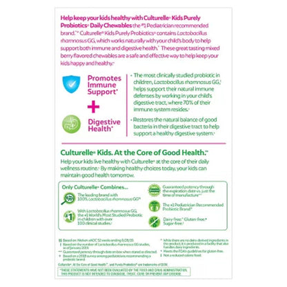 Culturelle Kids Purely Probiotics Chewable Tablets, 60 Ct.