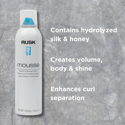 Designer Collection Mousse Maximum Volume and Control, Firm-Holding Styling Mousse, 8.8 Oz