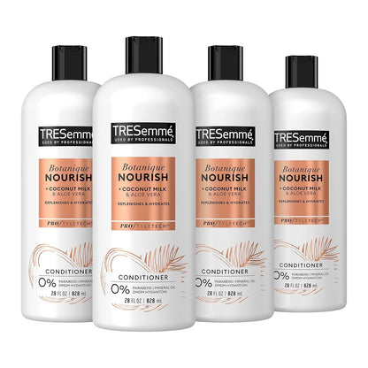Conditioner Botanique Nourish 4 Pack with 100% Natural Coconut Milk and Aloe Vera 28 Fl Oz