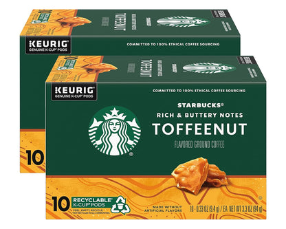 K-Cup Coffee Pods, Medium Roast Coffee, Pike Place Roast for Keurig Brewers, 100% Arabica, 6 boxes (60 pods total)