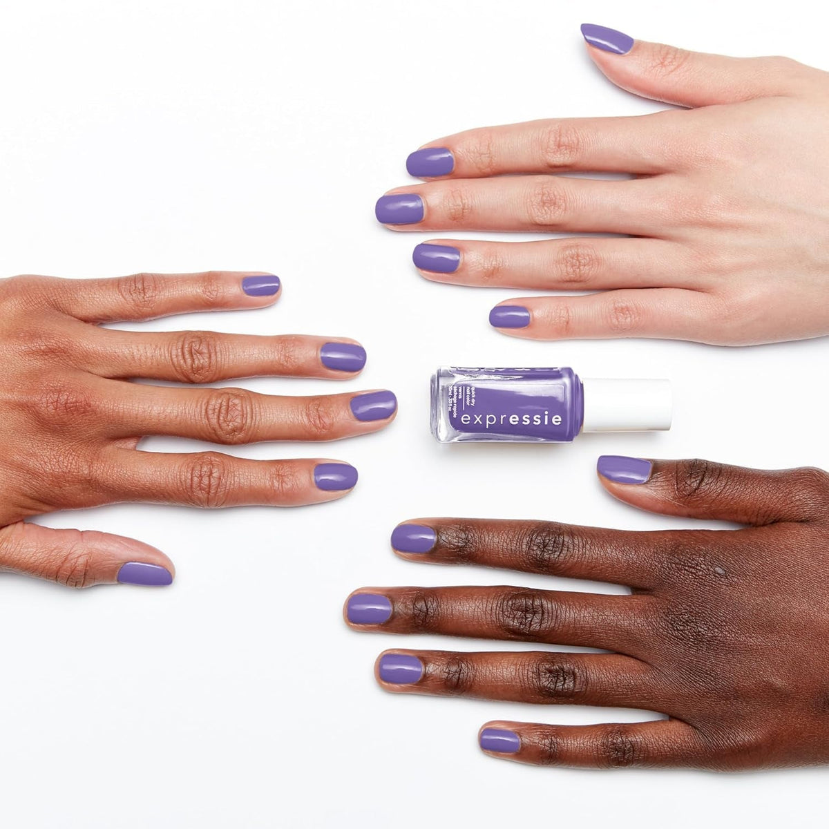 Expr Nail Polish, Quick-Dry Purple Nail Polish, Power Moves, Vegan, Choreo Queen, 0.33 Fl Oz