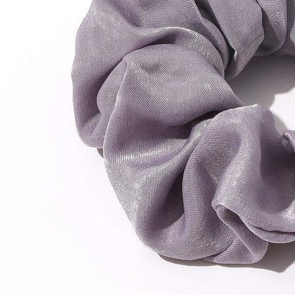 Silk Satin Scrunchies - No Crease Hair Ties for Women, Thick Hair Ponytail Holders with Soft Elastic Bands