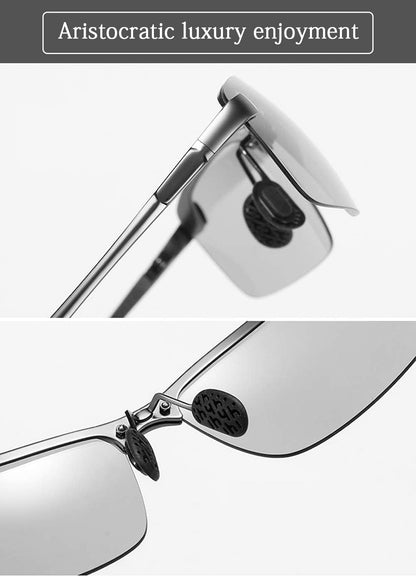 Polarized Photochromic Driving Z87 Sunglasses for Men Women Day and Night Safety Glasses
