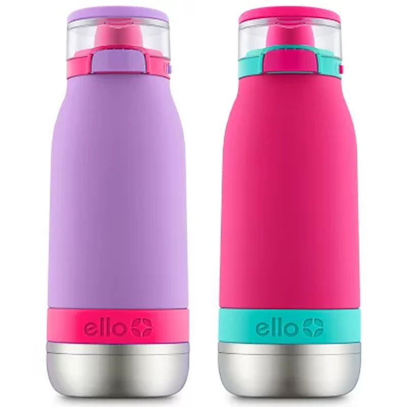 Ello Emma 14 Oz. Stainless Steel Water Bottle, 2 Pack, Choose Color