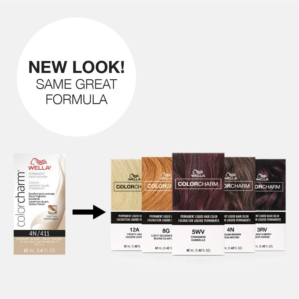WELLA Color Charm Permanent Liquid Hair Color for Gray Coverage, Natural Light Blonde