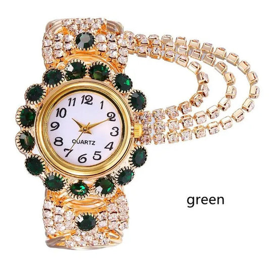 6 Colors New Ladies Diamond Temperament Quartz Watch Fashion Bracelet Watch