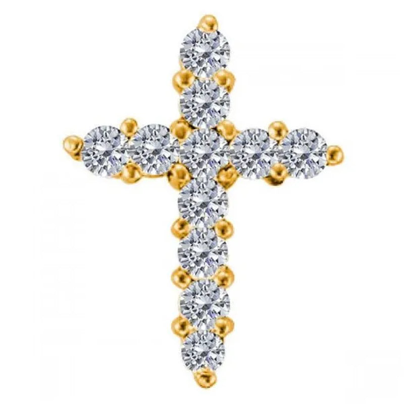 PW29040-0.75 14Y G-VS-2 0.75 Carat 14K Yellow Gold G-VS-2 Classic Diamond Heart Pendant